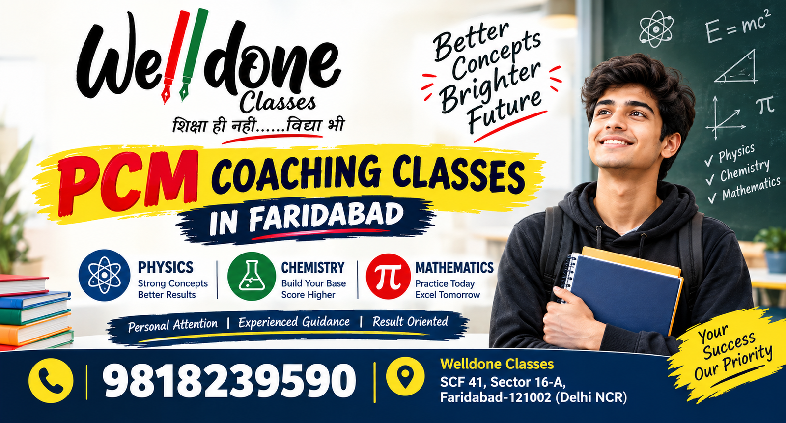 PCM Coaching Classes In Faridabad | Best PCM Coaching Classes